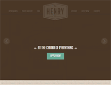Tablet Screenshot of henryuptown.com